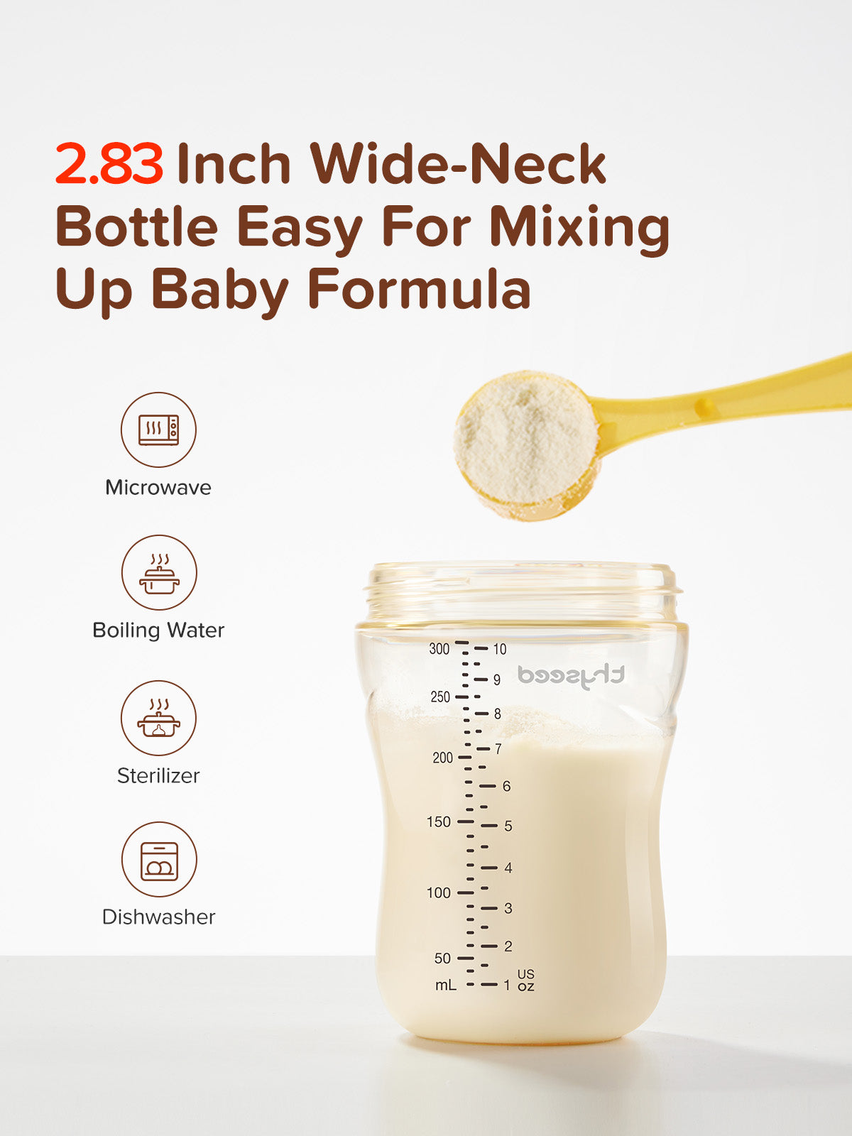 Bunvia PPSU Transition Baby Bottle | 10oz/300ml