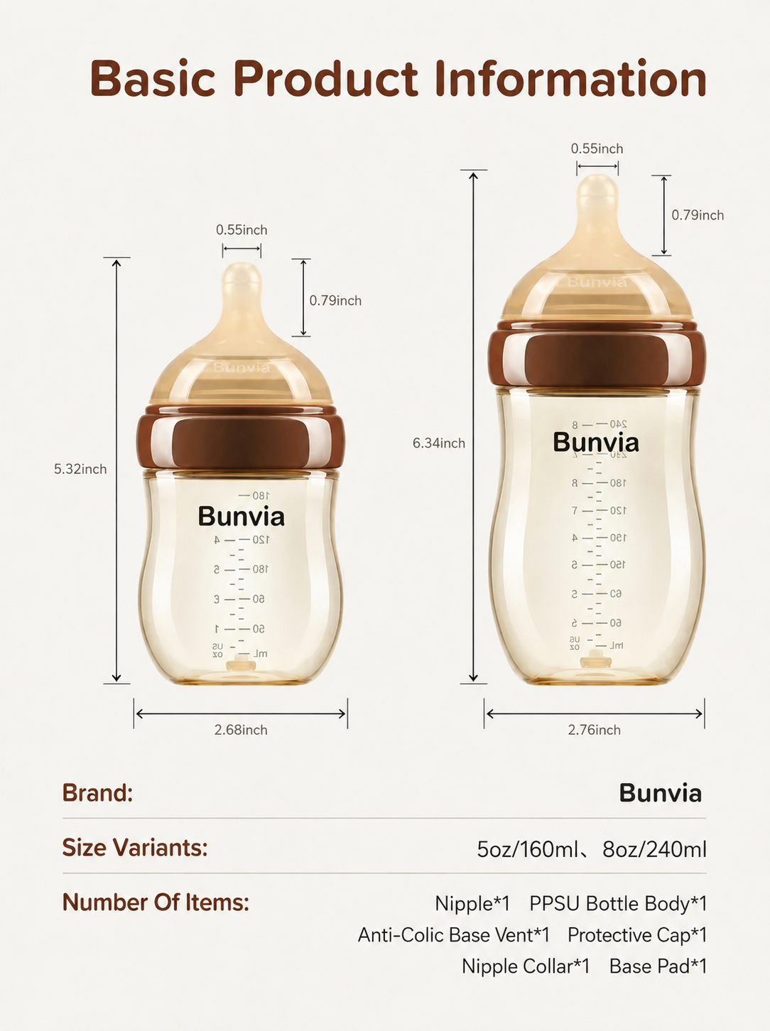 The Bunvia Anti-Colic Bottle