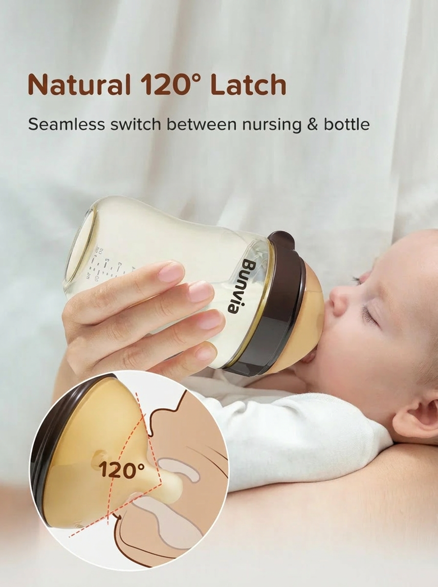 Bunvia PPSU Transition Baby Bottle | 10oz/300ml