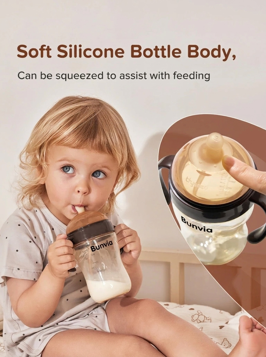 Bunvia PPSU Transition Baby Bottle | 10oz/300ml